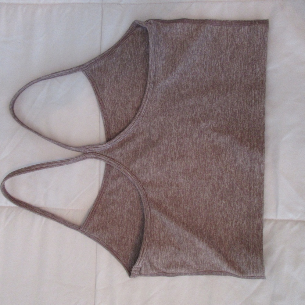 Aerie Offline Cropped Workout Tank Tan